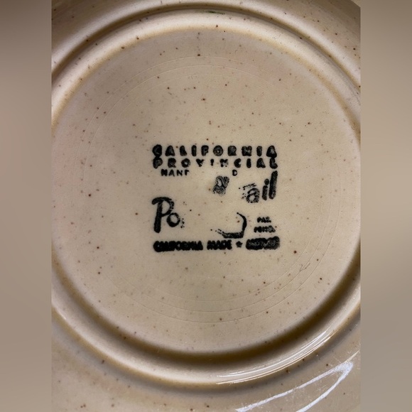 Metlox Poppytrail California Provincial Rooster Vegetable Serving Bowl 10 - Picture 6 of 6